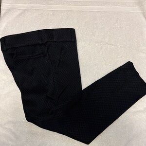 Women’s navy and Black Textured Pants from The Loft